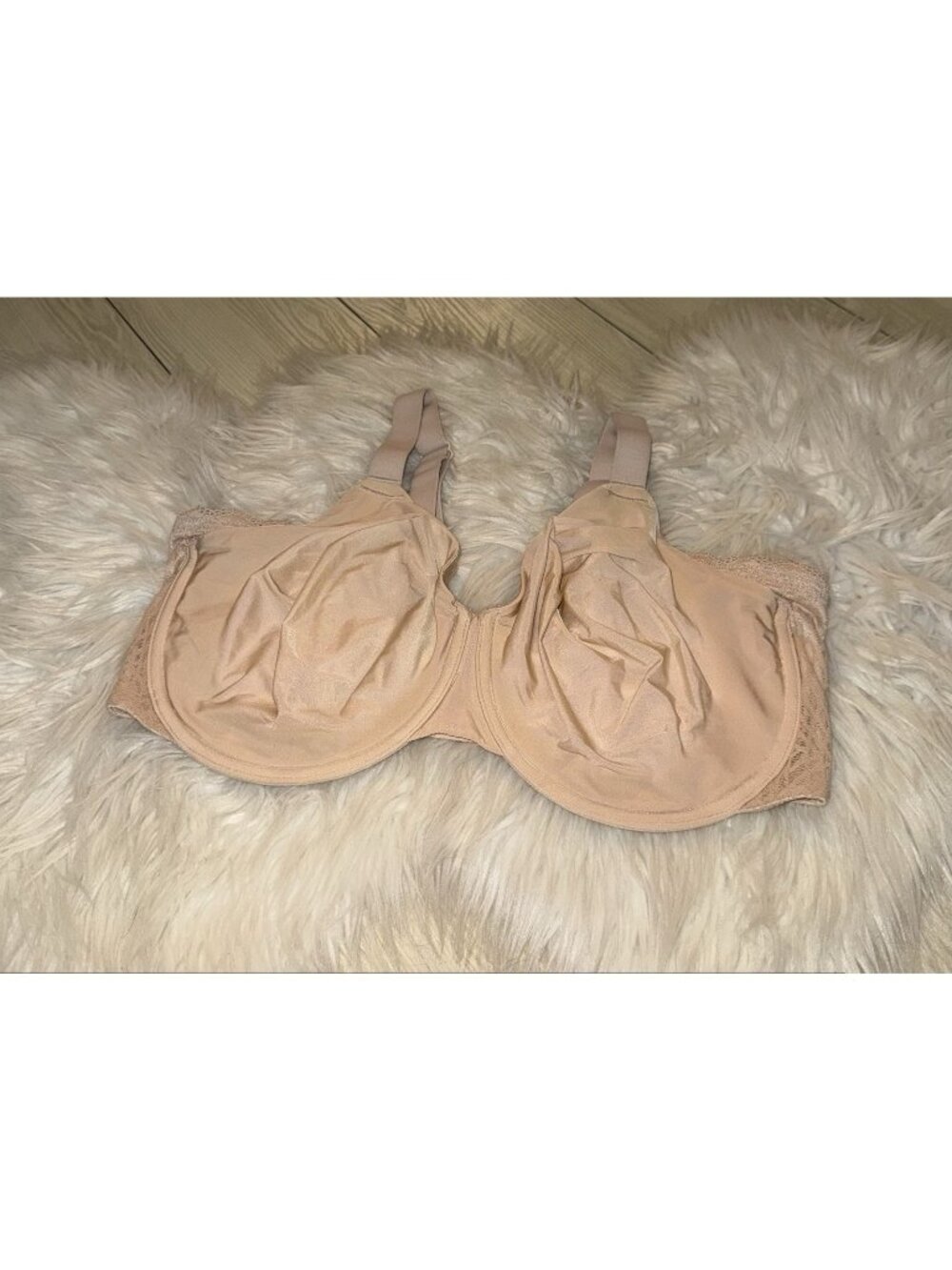 Wacoal Ultimate Side Smoother Underwire Bra Unpadded Womens 40DDD Beige 855338